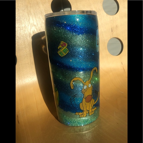 Rugrats Glitter Tumbler 18.5 Oz - Picture 3 of 5